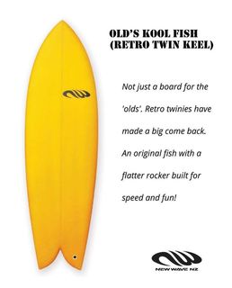 The Old's Kool Fish ( Keel twin fin)