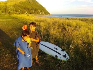 Curve Surf Poncho/ Hooded Towel
