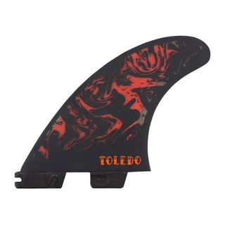 FCS II FILIPE TOLEDO TRI FINS - Black & Red