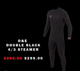 O&E DOUBLE BLACK 4/3 STEAMER