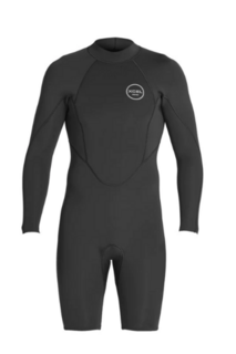 XCEL AXIS MENS 2MM L/S SPRINGSUIT - BLACK