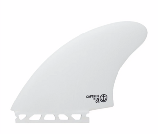 Captain Fin CF Keel Single Tab - White