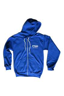 NEW WAVE ADULT ZIP THROUGH HOODIE - BLUE