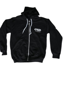 NEW WAVE ADULT ZIP THROUGH HOODIE - BLACK