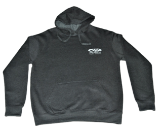NEW WAVE HOODIE - Charcoal / white