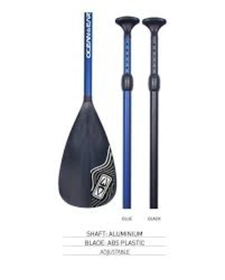 O&E ALUMINIUM ADJUSTABLE SUP PADDLE - Black