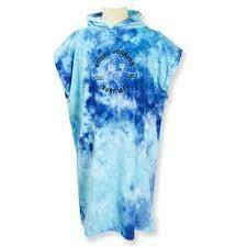 Sticky Johnson Hooded Towel Blue Tie Dye