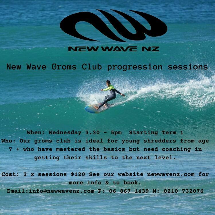 New Wave  Kids Grom Club - progression sessions