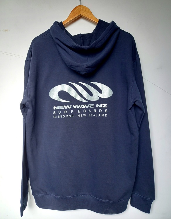 NEW WAVE HOODIE  Navy/ silver - New!