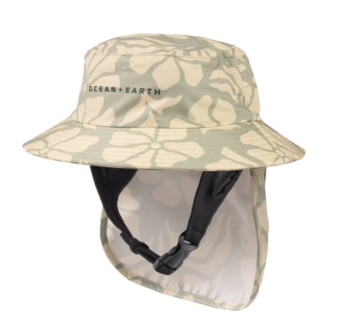 Kids Bingin Lightweight Soft Peak Surf Hat - Sage Flower