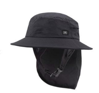O&E Indo Stiff Peak Surf Hat - Charcoal