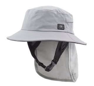 O&E Indo Stiff Peak Surf Hat - Grey