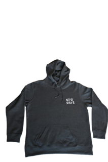 New Wave Charcoal Retro Print  Hoodie  - Youth