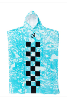 Creatures Of Leisure Reliance Poncho Fluro Blue Chex